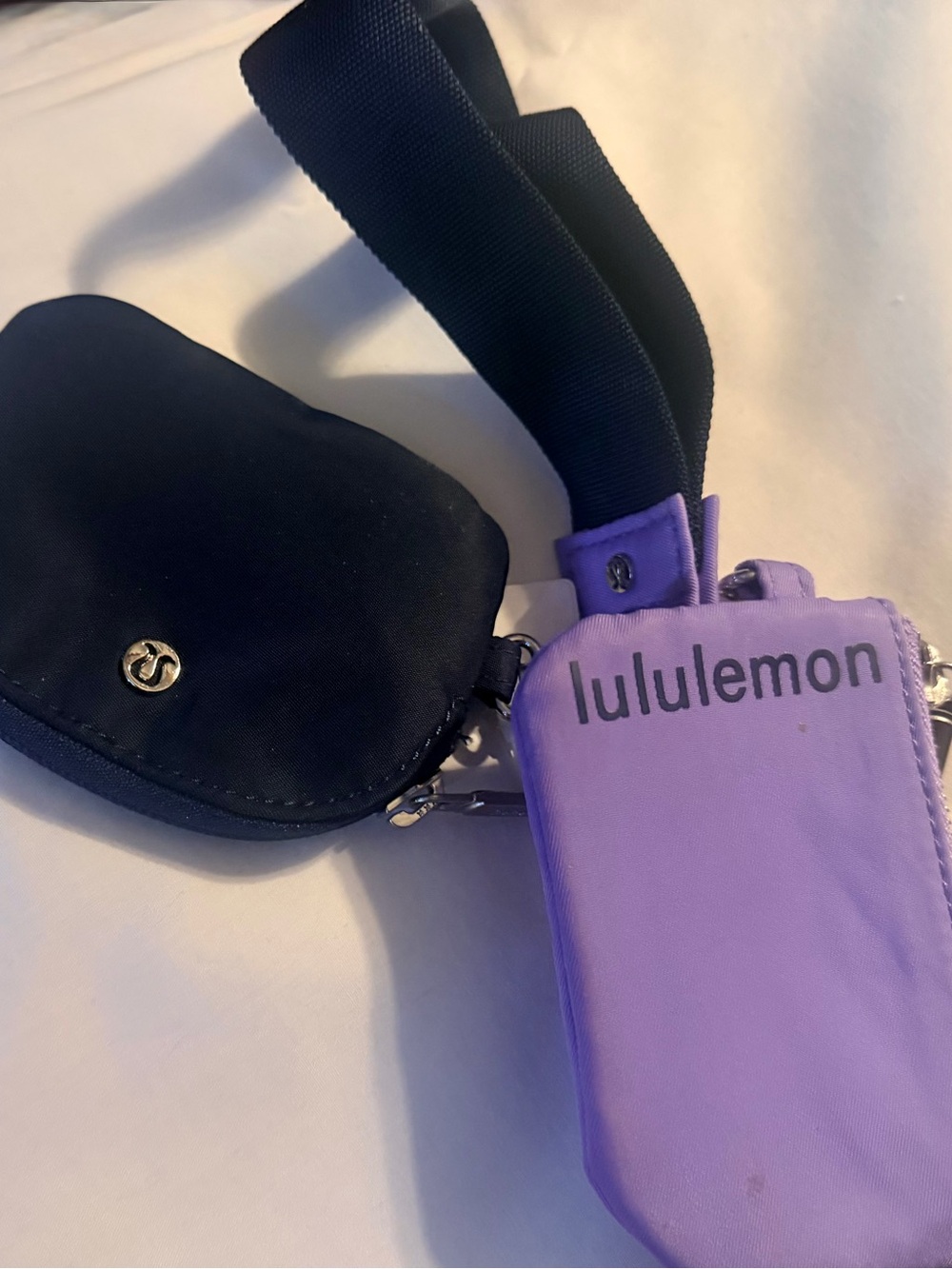 Lululemon Lavender Pouch’s with Black Coin Case
